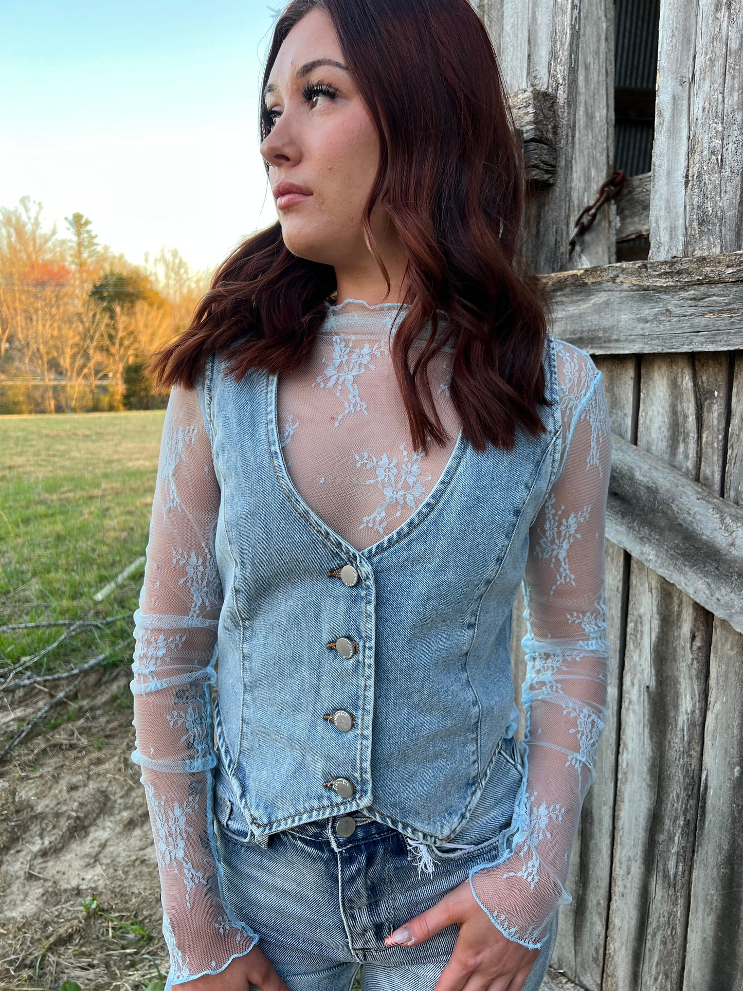 Lovely lace blue