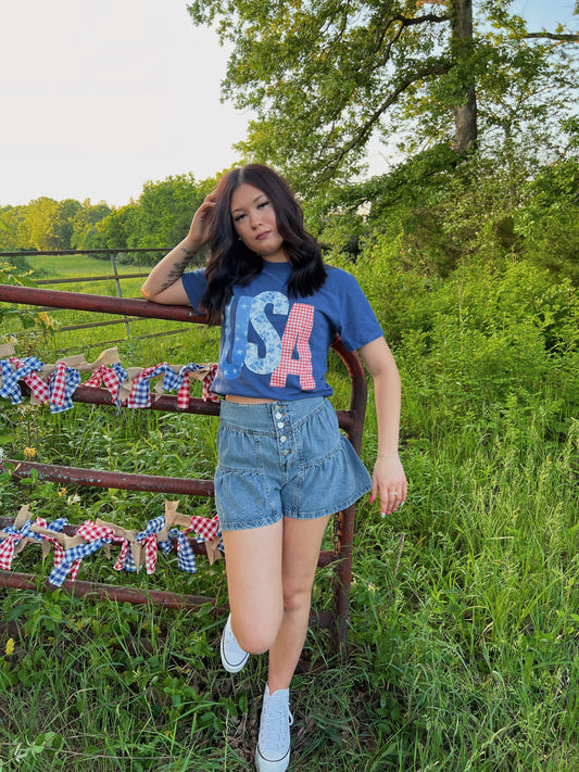Denim Flare short